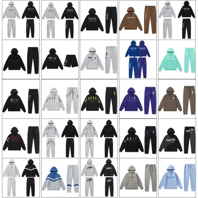 Trapstar Hoodie Set Black Casual Outfit