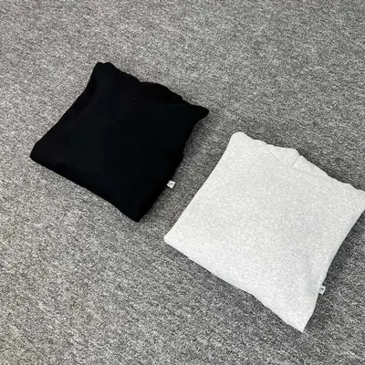 Basic Crewneck Black Casual T-Shirt