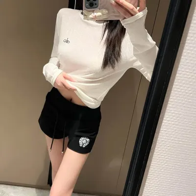 Olo Long Sleeve White Casual Top