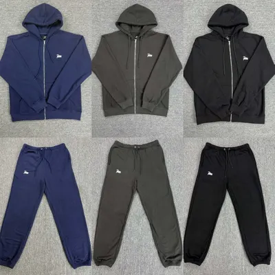 Patta Full Zip Hoodie Black Casual Sweatshirt