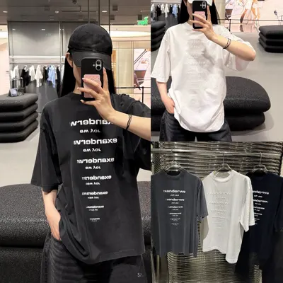 Alexanderwe Oversized Black Casual T-Shirt