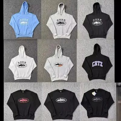 Unisex Hoodie Blue Gray Black Casual Sweatshirt