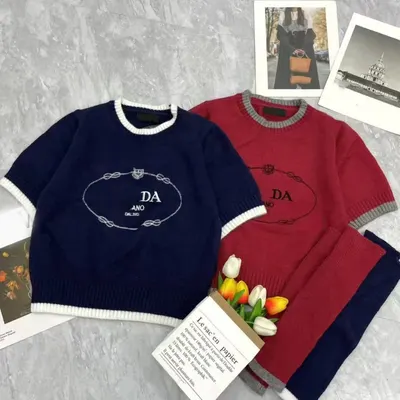 DA ANO Navy Blue Knit Sweater