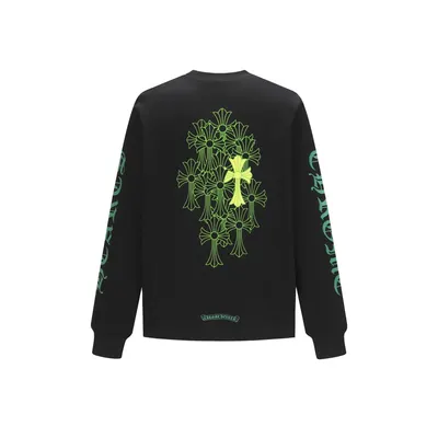 Chromeburn Black Long Sleeve Graphic Sweatshirt