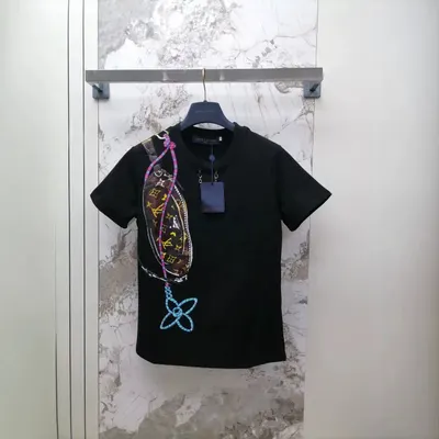 Louis Vuitton T-Shirt Black Graphic Print