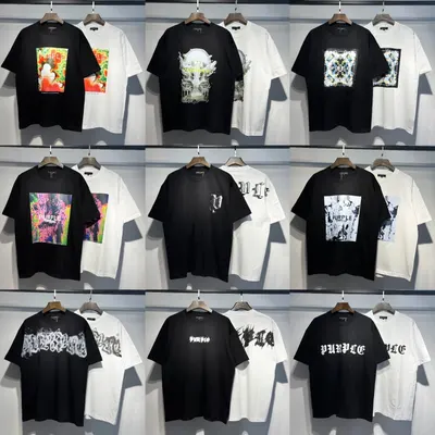 Purple Label Graphic T-Shirt Black Casual