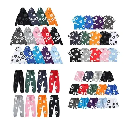 Floral Print Hoodie Multicolor Casual Sweatshirt
