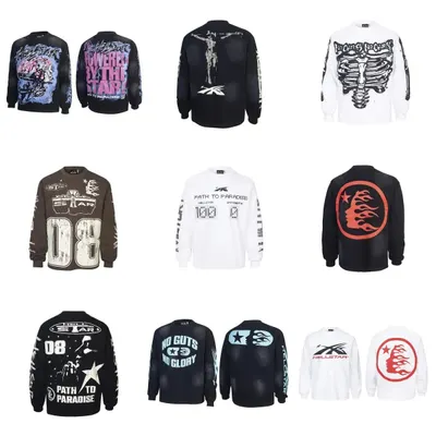 Hellstar Long Sleeve Black Graphic Sweatshirt