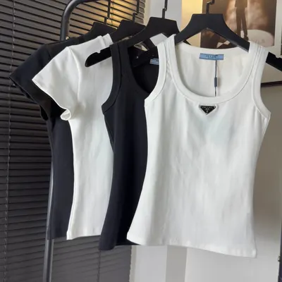 Prada Basic Tank Top White Casual Top