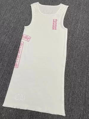 Chromos White Sleeveless Tank Top