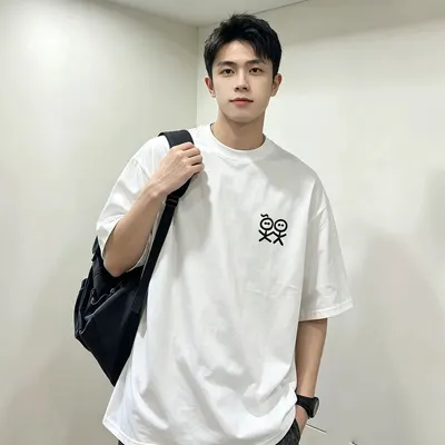 Unisex Basic White Graphic T-Shirt