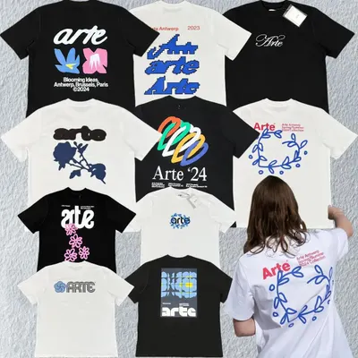 Arte Antwerp Black White Graphic T-Shirt