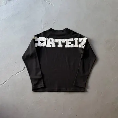 Corteiz Long Sleeve Black Streetwear Shirt