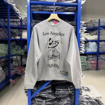 Palace Los Angeles Gray Graphic Sweatshirt