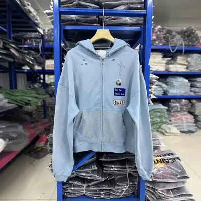 P.A.L.Y Zip Hoodie Light Blue Streetwear