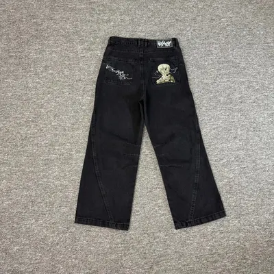 Vexed Black Wide Leg Denim Pants