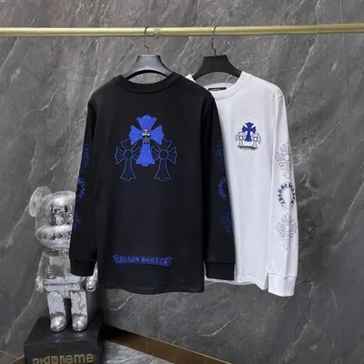 Catholic Cross Black Long Sleeve T-Shirt