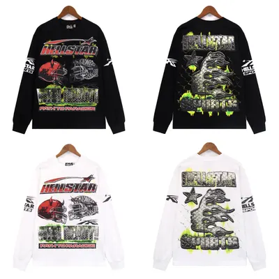 Hellstar Long Sleeve Black Graphic Tee